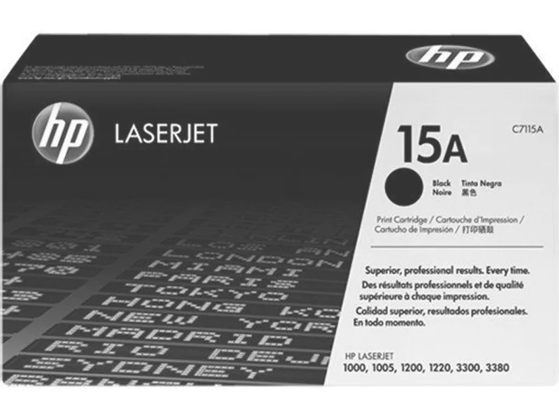 Hauptproduktbild Toner pro "LaserJet 1000w, 1005w, 1200" tiskárny, HP "C7115A" Černá, 2,5 tis.stran