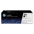 HP Original Toner CB436AD, black, 4000 (2x2000)S, HP 36A, HP LaserJet P1505, M1522n, nf MFP, dual pack, O