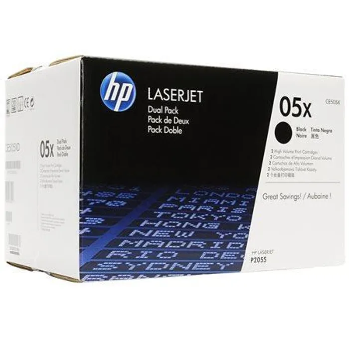 Hauptproduktbild Toner pro "LaserJet P2055" tiskárnu, HP "CE505XD" Černá, 2*6,5 tis.stran