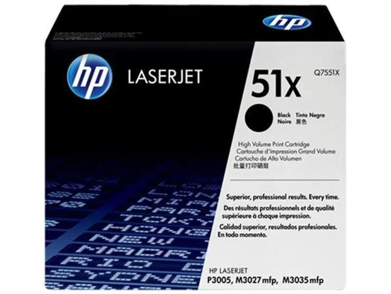 Hauptproduktbild Toner pro "LaserJet P3005, M3027MFP" tiskárny, HP "Q7551X" Černá, 13 tis.stran