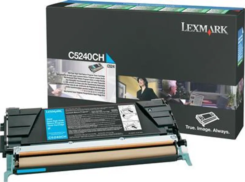 Hauptproduktbild Toner pro "Optra C524" tiskárnu, LEXMARK Cyan, 5 tis.stran