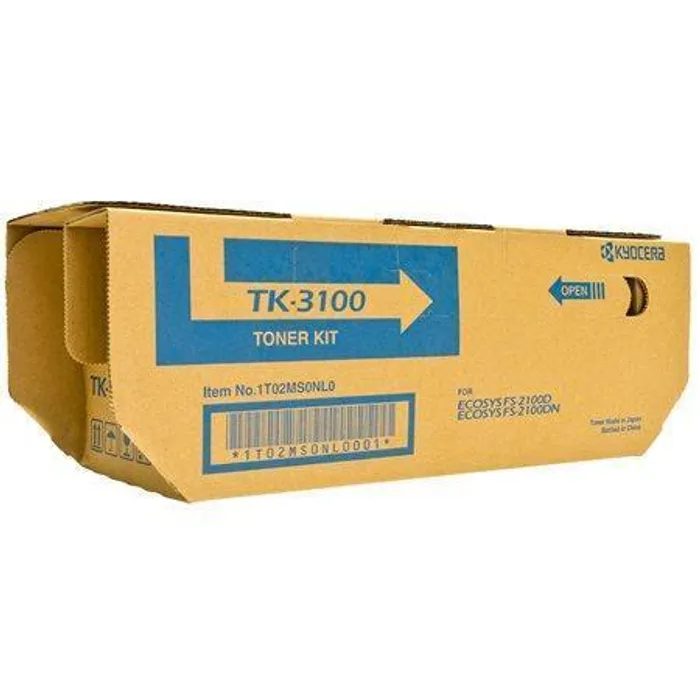 Hauptproduktbild Toner "TK3100", černá, pro FS 2100D, FS2100DN tiskárnu, 12 500 stránek, KYOCERA