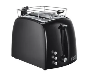Toaster Textures Plus, schwarz, RUSSELL HOBBS