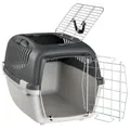 Transportbox CAPRI III aufklappbares Dach 40x38x61cm (max. 12kg) dunkelgrau/grau