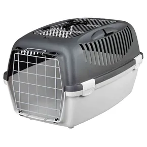 Transportbox CAPRI III aufklappbares Dach 40x38x61cm (max. 12kg) dunkelgrau/grau
