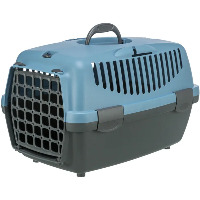 Hauptproduktbild Transportní box CAPRI I, XS: 32x31x48cm (max. 6kg) - tmavě šedá/sv.modrá