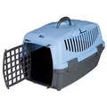 Weiteres Produktbild Transportbox CAPRI I, XS: 32x31x48cm (max. 6kg) - dunkelgrau/hellblau