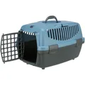 Transportbox CAPRI I, XS: 32x31x48cm (max. 6kg) - dunkelgrau/hellblau