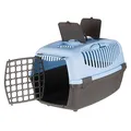 Transportbox CAPRI III 40x38x61cm (max. 12kg) - Dunkelgrau/Pastellblau