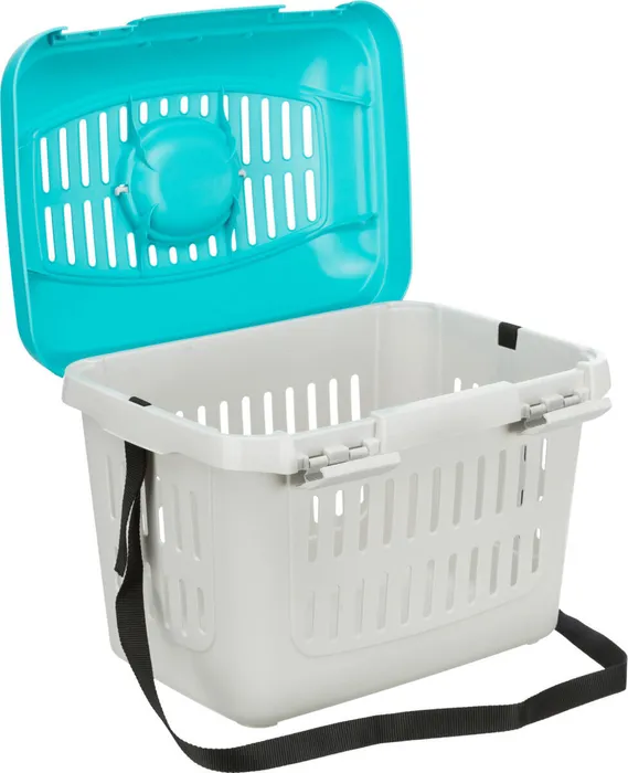 Hauptproduktbild Transportní box MIDI CAPRI 44x33x32cm max.do 5kg TRIXIE, - modro/šedá