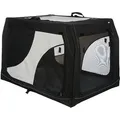 Transportbox aus Nylon Vario L 99x67x71/61 cm schwarz-grau
