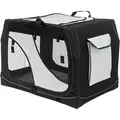 Transportbox aus Nylon Vario S 61x43x46 cm schwarz-grau