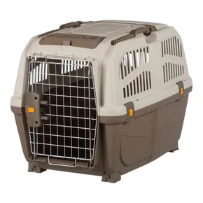 Transportkiste SKUDO 4, S-M, 48x51x68cm dunkelgrau/sand (max. 30kg)