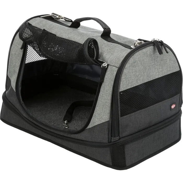 Hauptproduktbild Transportní taška-pelíšek HOLLY 50x30x30 cm nylon,černo/šedá (max 15kg)