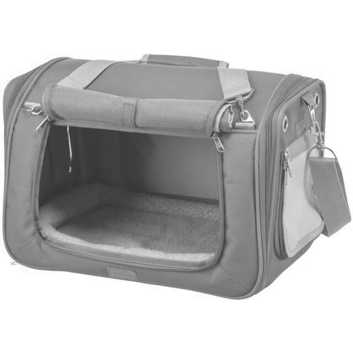 Hauptproduktbild Transportní taška VICKY, 40 x 27 x 28 cm, do 5 kg, šedá/tyrkysová