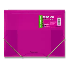 FolderMate Pop Gear Plus Dreifachbretter mit Gummi rot