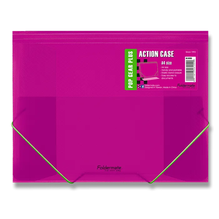 Hauptproduktbild Tříchlopňové desky s gumou FolderMate Pop Gear Plus červená