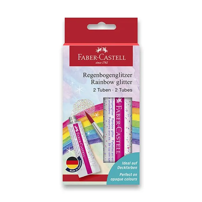 Hauptproduktbild Třpytky Faber-Castell Rainbow 12 ml, 2 ks