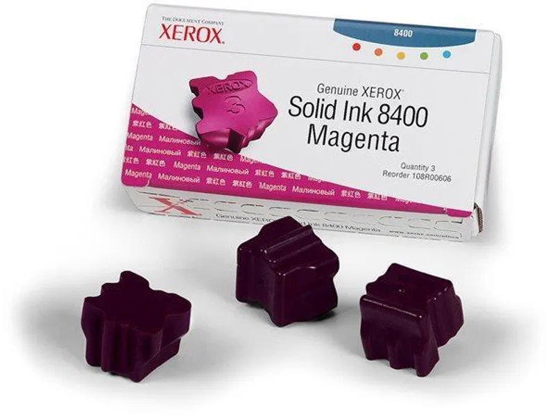 Hauptproduktbild Tuhý inkoust pro "Phaser 8400" tiskárnu, XEROX Magenta, 3,4 tis.stran