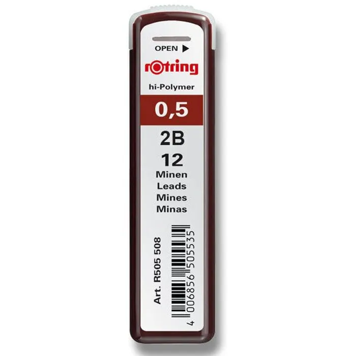 Hauptproduktbild Tuhy Rotring 0,5 mm, 2B