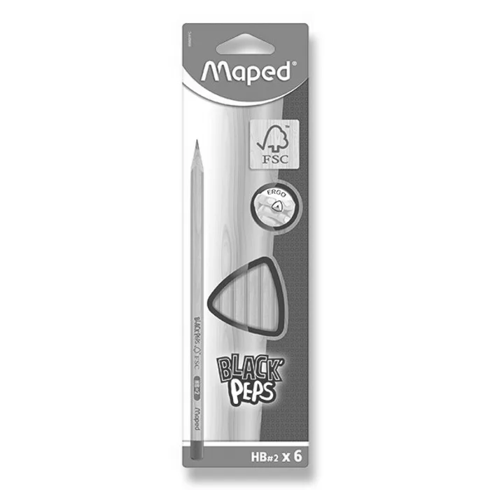 Hauptproduktbild Tužka Maped Black´Peps tvrdost HB, 6 ks