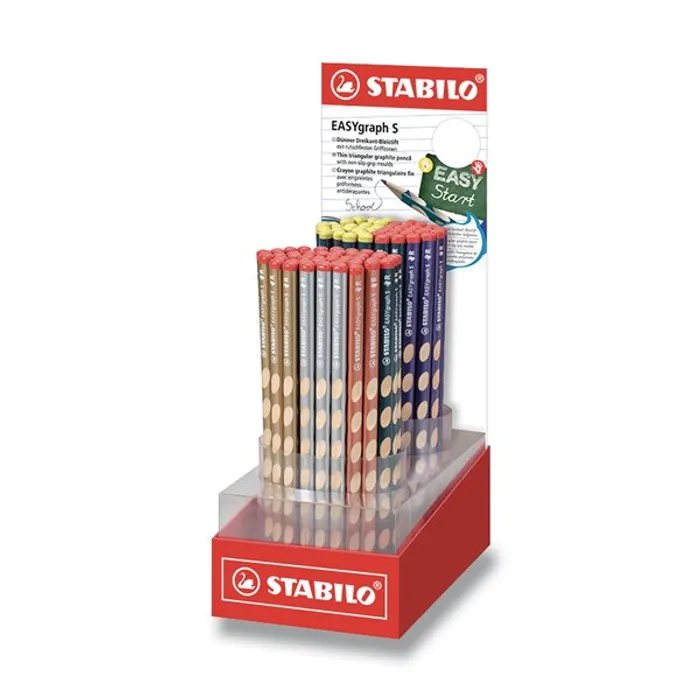 Hauptproduktbild Tužka Stabilo Easygraph S Metallic tvrdost HB (číslo 2), stojánek 90 ks