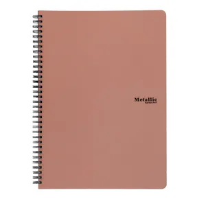 Zwillingsdrahtblock A4 PP Kupfermetallic