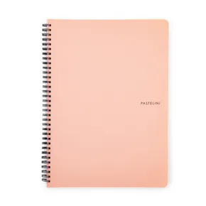 Zwillingsdrahtblock A4 PP PASTELINI apricot