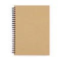 Doppeldrahtblock A5 Laminat KRAFT natur