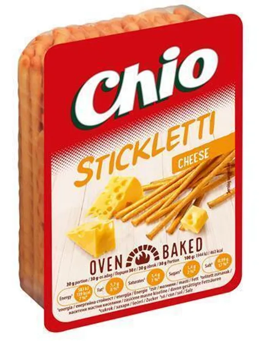 Hauptproduktbild Tyčinky, solené, 125 g, CHIO "Sticletti", sýrové