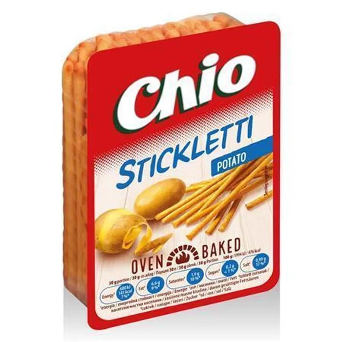 Hauptproduktbild Tyčinky, solené, 125g, CHIO "Stickletti", bramborová příchuť