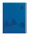 Wochentagebuch - Prokop - Vivella mit Prägung - B6 - Hellblau - Fahrrad