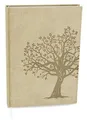 Wöchentlicher Tagebuch "Robin", Vivella mit Prägung, A5, beige, Baum (CZ/SK), BALOUŠEK