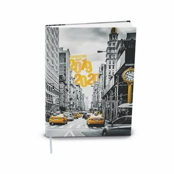 Hauptproduktbild Týdenní diář "Student" 2019/2020, školní, V8, pevné desky, kapesní, New York, BALOUŠEK