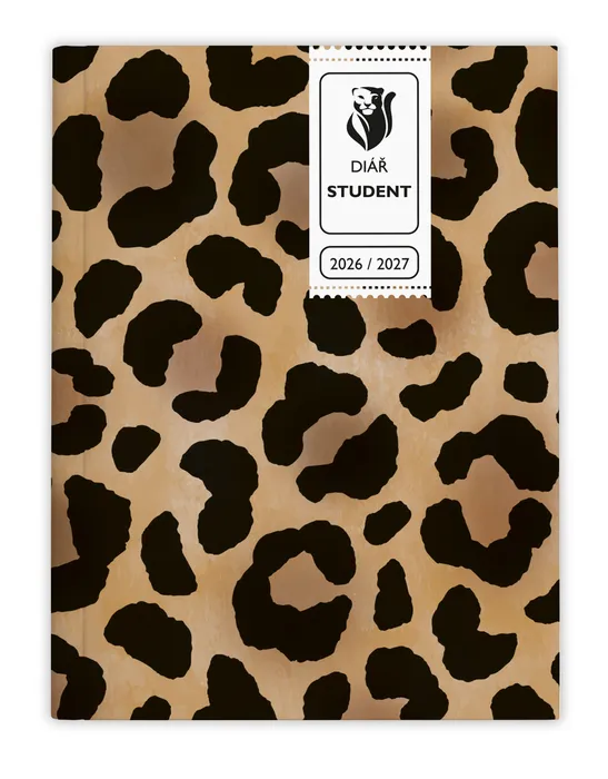 Hauptproduktbild Týdenní diář - Student - V8 - lamino - kapesní - Leopard