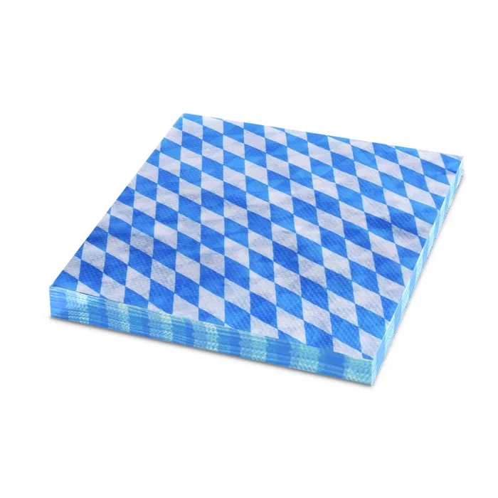 Hauptproduktbild Ubrousek 3vrstvý, 33 x 33 cm BAVORSKO modrý [20 ks]