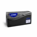 Serviette (PAP FSC Mix) 1/8 Falz HF 2-lagig schwarz 33 x 33 cm [250 Stück]