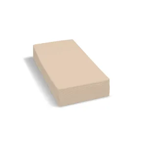 Serviette (PAP FSC Mix) 1/8 Kopffalz 2-lagig natur braun 33 x 33 cm [250 St.]