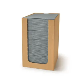 PREMIUM Serviette grau 20 x 20 cm im Karton [100 Stück]