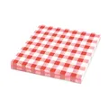 Servietten 1-lagig, 33 x 33 cm KARO rot [100 Stück]