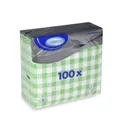 Weiteres Produktbild Serviette 1-lagig Karo grün 33 x 33 cm [100 St.]