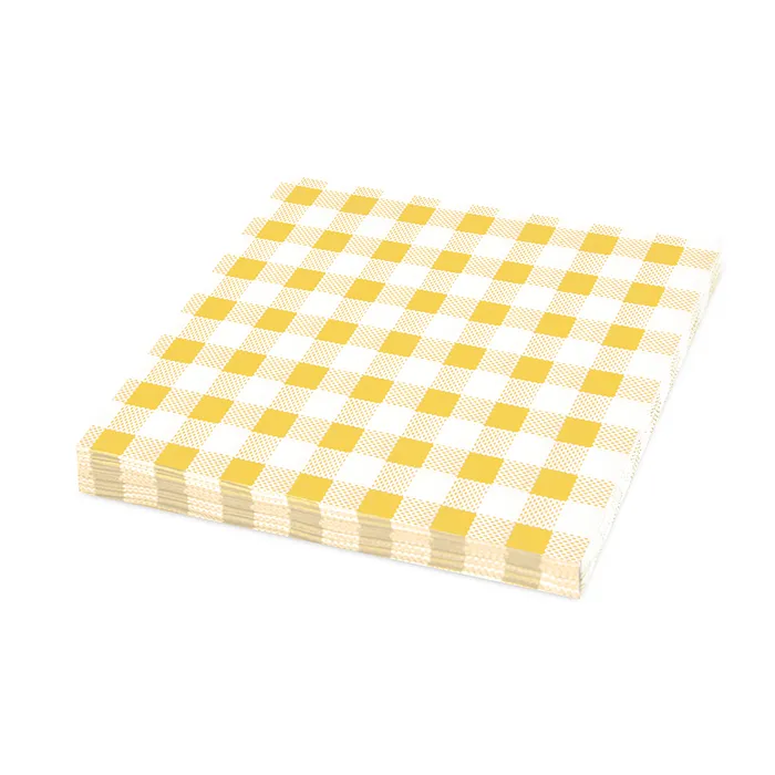 Hauptproduktbild Ubrousky 1-vrstvé, 33 x 33 cm KARO žluté [100 ks]