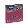 Weiteres Produktbild Serviette (PAP FSC Mix) 3-lagig bordeaux 33 x 33 cm [20 St.]