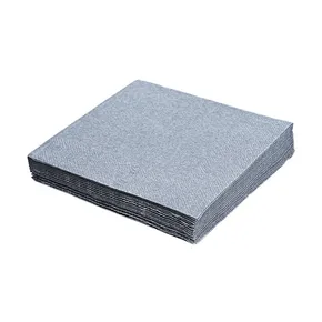 Serviette (PAP FSC Mix) 3-lagig silber 33 x 33 cm [20 St.]