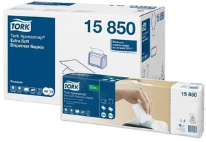 Spenderservietten Tork 15850 Xpressnap N4 2-lagig weiß 21,3×16,5 cm [8000 Stk.]