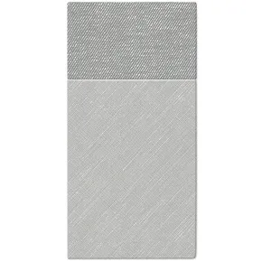 Besteckservietten PAW AIRLAID 40x40 cm Bamberg (grau) [25 Stück]