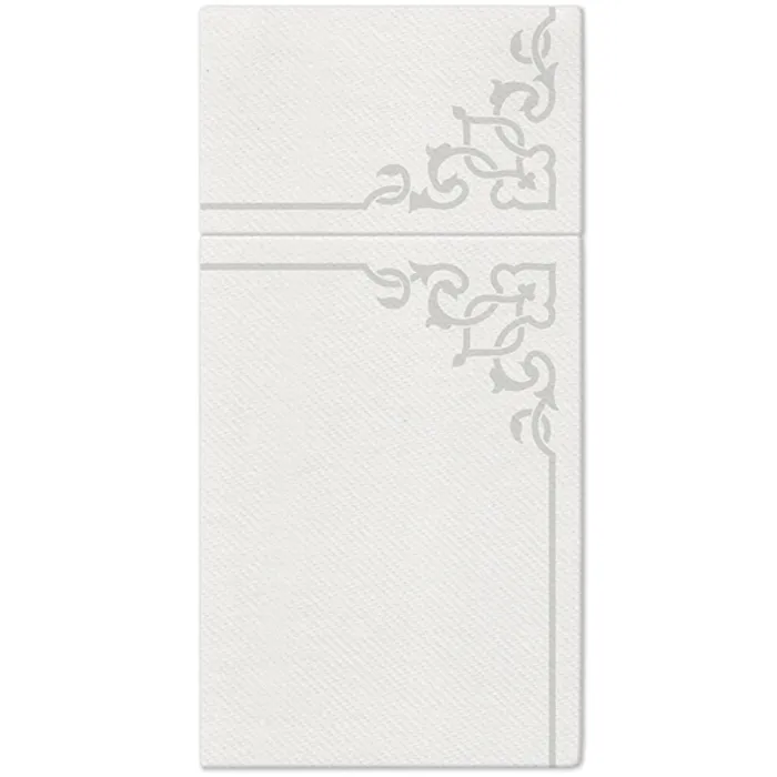 Hauptproduktbild Ubrousky na příbory PAW AIRLAID 40x40 cm Elegant Frame Silver, [25 ks]