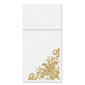 Besteckservietten PAW AIRLAID 40x40 cm Goldenes Ornament [25 Stück]