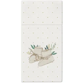 Bestecktasche PAW AIRLAID 40x40 cm Hello Baby [25 Stück]