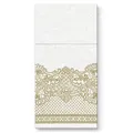 Weiteres Produktbild Kapsy na příbory PAW AIRLAID 40x40cm Royal Lace Gold, 25 ks/bal